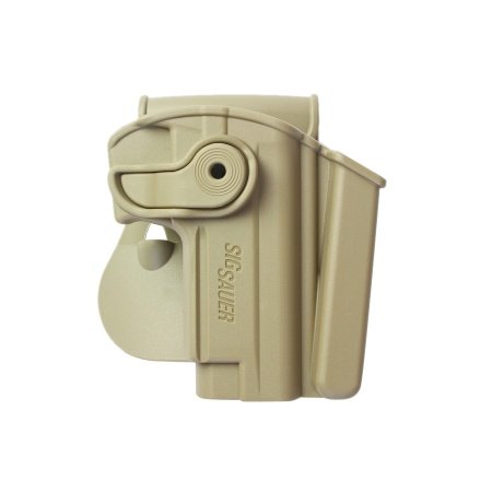 Polymer Retention Gun Holster Level 2 W/Integrated Magazine Pouch for Sig Sauer Mosquito - Image 2