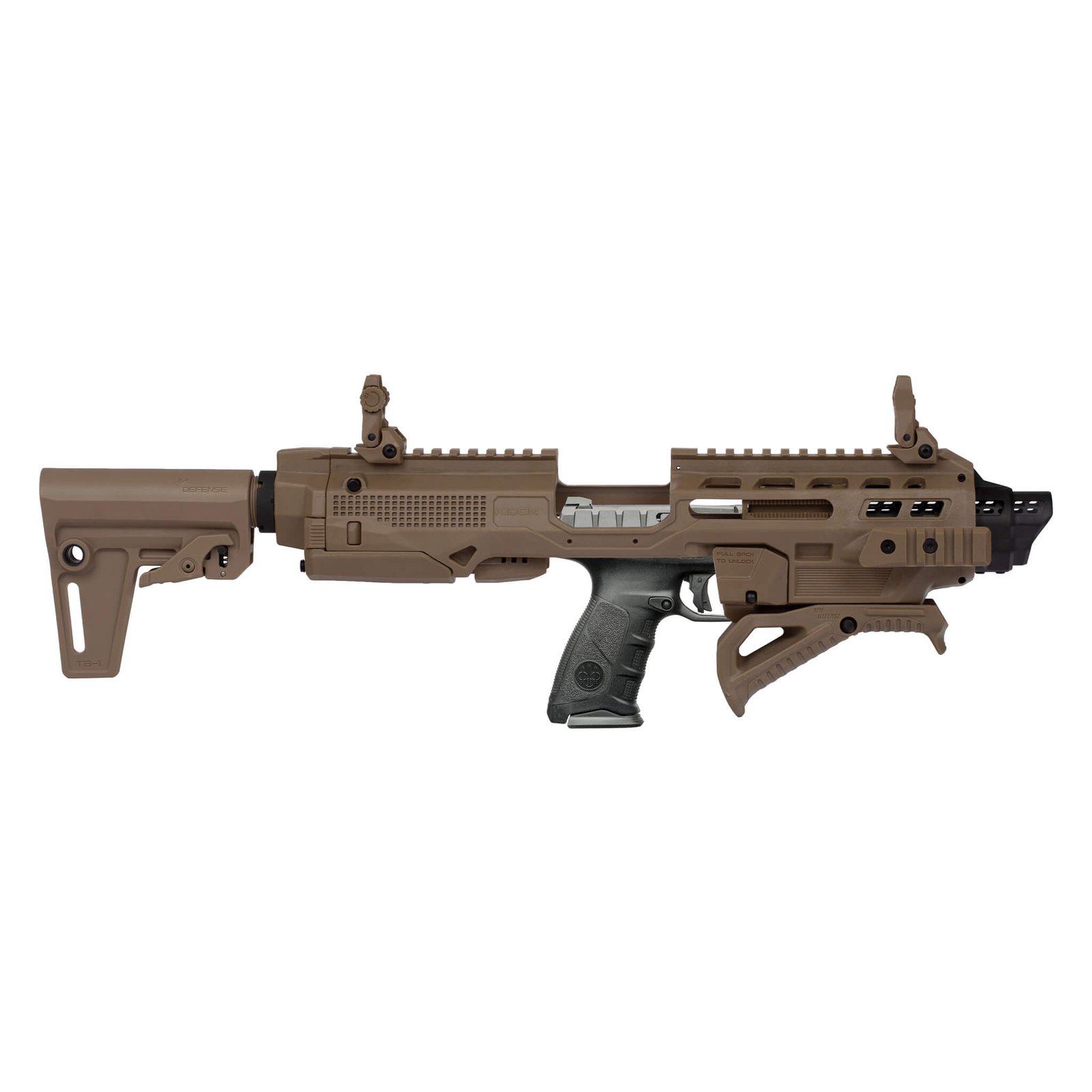 Kidon® for Polymer80® & Beretta APX Pistols w/ K18 Adapter (Tan)
