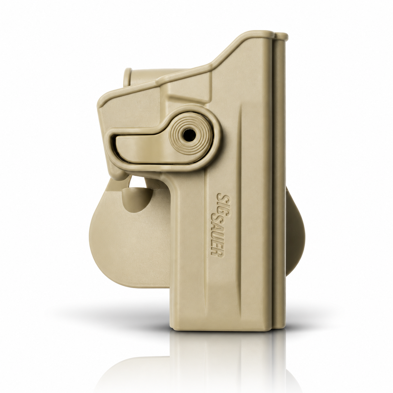 Level 2 Polymer Retention Holster for Sig Sauer P220, P228 / M11-A1 with Sig Sauer Rail (curved) - Image 6
